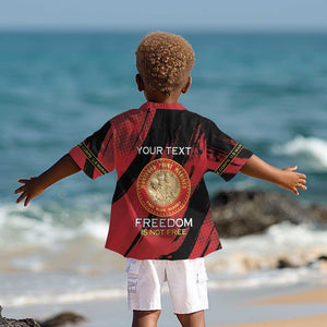 Personalized Honoring the First Black Marines Kid Hawaiian Shirt Montford Point Heroes - Red - African Pride
