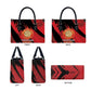 Proud to Honor Montford Point Marines Leather Bag Freedom Is Not Free - Red