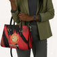 Proud to Honor Montford Point Marines Leather Bag Freedom Is Not Free - Red