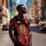 Personalized Honoring the First Black Marines Men Tank Top Montford Point Heroes - Red - African Pride