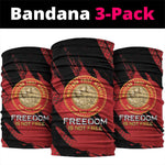 Honoring the First Black Marines Neck Gaiter Montford Point Heroes - Red - African Pride