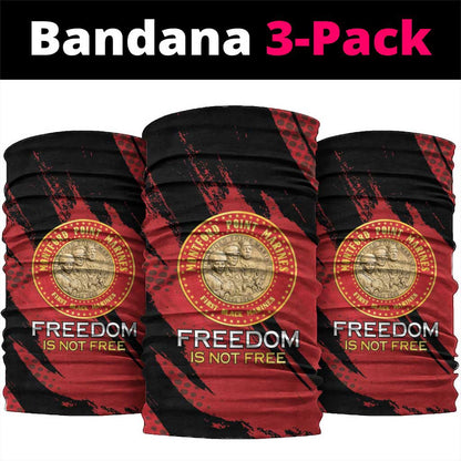 Honoring the First Black Marines Neck Gaiter Montford Point Heroes - Red - African Pride