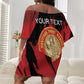 Personalized Honoring the First Black Marines Off Shoulder Short Dress Montford Point Heroes - Red - African Pride