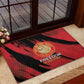 Honoring the First Black Marines Rubber Doormat Montford Point Heroes - Red - African Pride