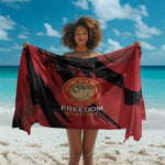 Honoring the First Black Marines Sarong Montford Point Heroes - Red - African Pride