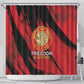 Honoring the First Black Marines Shower Curtain Montford Point Heroes - Red - African Pride
