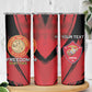 Personalized Honoring the First Black Marines Skinny Tumbler Montford Point Heroes - Red - African Pride