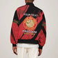 Personalized Honoring the First Black Marines Sleeve Zip Bomber Jacket Montford Point Heroes - Red - African Pride