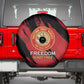 Honoring the First Black Marines Spare Tire Cover Montford Point Heroes - Red - African Pride