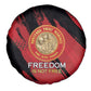 Honoring the First Black Marines Spare Tire Cover Montford Point Heroes - Red - African Pride