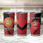 Personalized Honoring the First Black Marines Tumbler Cup Montford Point Heroes - Red - African Pride
