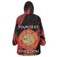 Personalized Honoring the First Black Marines Wearable Blanket Hoodie Montford Point Heroes - Red - African Pride