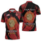 Personalized Proud to Honor Montford Point Marines Zipper Polo Shirt Freedom Is Not Free - Red