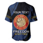 Personalized Honoring the First Black Marines Baseball Jersey Montford Point Heroes - Blue - African Pride