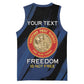 Personalized Honoring the First Black Marines Basketball Jersey Montford Point Heroes - Blue - African Pride