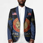 Personalized Proud to Honor Montford Point Marines Blazer Freedom Is Not Free - Blue