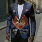 Personalized Proud to Honor Montford Point Marines Blazer Freedom Is Not Free - Blue