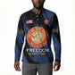 Personalized Proud to Honor Montford Point Marines Button Sweatshirt Freedom Is Not Free - Blue
