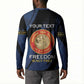 Personalized Proud to Honor Montford Point Marines Button Sweatshirt Freedom Is Not Free - Blue