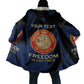 Personalized Proud to Honor Montford Point Marines Cloak Freedom Is Not Free - Blue