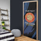 Personalized Proud to Honor Montford Point Marines Door Cover Freedom Is Not Free - Blue
