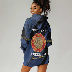 Personalized Honoring the First Black Marines Hoodie Dress Montford Point Heroes - Blue - African Pride