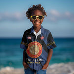 Personalized Honoring the First Black Marines Kid Hawaiian Shirt Montford Point Heroes - Blue - African Pride