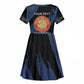 Personalized Honoring the First Black Marines Kid Short Sleeve Dress Montford Point Heroes - Blue - African Pride