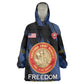 Personalized Honoring the First Black Marines Kid Wearable Blanket Hoodie Montford Point Heroes - Blue - African Pride
