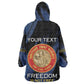 Personalized Honoring the First Black Marines Kid Wearable Blanket Hoodie Montford Point Heroes - Blue - African Pride