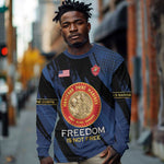 Personalized Honoring the First Black Marines Long Sleeve Shirt Montford Point Heroes - Blue - African Pride