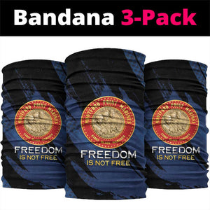 Honoring the First Black Marines Neck Gaiter Montford Point Heroes - Blue - African Pride