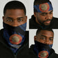 Honoring the First Black Marines Neck Gaiter Montford Point Heroes - Blue - African Pride