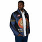 Personalized Proud to Honor Montford Point Marines Padded Jacket Freedom Is Not Free - Blue