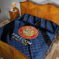 Honoring the First Black Marines Quilt Bed Set Montford Point Heroes - Blue - African Pride