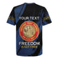 Personalized Honoring the First Black Marines Rugby Jersey Montford Point Heroes - Blue - African Pride