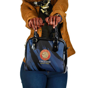 Honoring the First Black Marines Shoulder Handbag Montford Point Heroes - Blue - African Pride