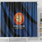 Honoring the First Black Marines Shower Curtain Montford Point Heroes - Blue - African Pride