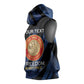 Personalized Honoring the First Black Marines Sleeveless Hoodie Montford Point Heroes - Blue - African Pride