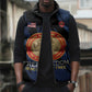 Personalized Proud to Honor Montford Point Marines Sleeveless Puffer Jacket Freedom Is Not Free - Blue