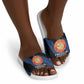 Proud to Honor Montford Point Marines Slide Sandals Freedom Is Not Free - Blue