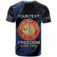 Personalized Honoring the First Black Marines T shirt Montford Point Heroes - Blue - African Pride