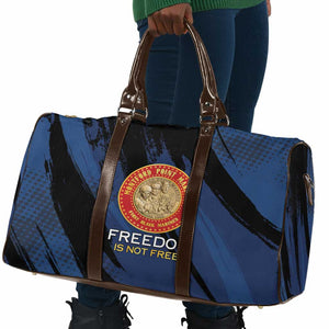 Proud to Honor Montford Point Marines Travel Bag Freedom Is Not Free - Blue