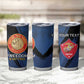 Personalized Honoring the First Black Marines Tumbler Cup Montford Point Heroes - Blue - African Pride