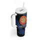 Personalized Honoring the First Black Marines Tumbler With Handle Montford Point Heroes - Blue - African Pride