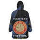 Personalized Honoring the First Black Marines Wearable Blanket Hoodie Montford Point Heroes - Blue - African Pride