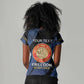 Personalized Honoring the First Black Marines Women V-Neck T-Shirt Montford Point Heroes - Blue - African Pride