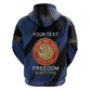 Personalized Honoring the First Black Marines Zip Hoodie Montford Point Heroes - Blue - African Pride