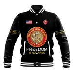 Personalized Honoring the First Black Marines Baseball Jacket Montford Point Heroes - Black - African Pride