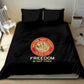 Honoring the First Black Marines Bedding Set Montford Point Heroes - Black - African Pride